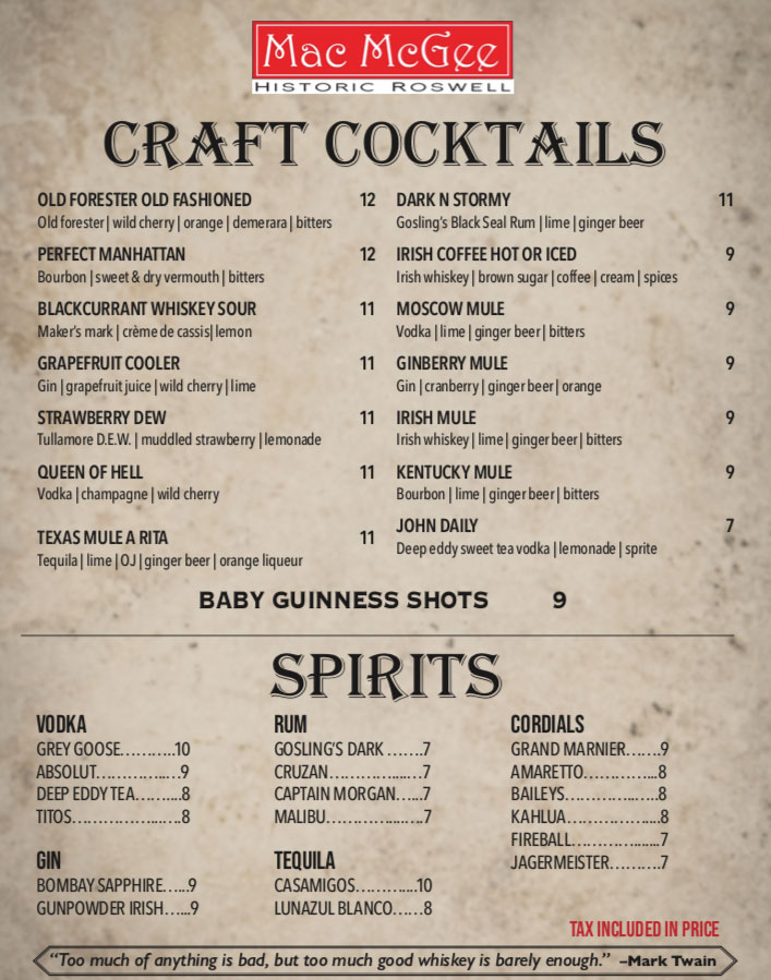 Roswell Craft Cocktails